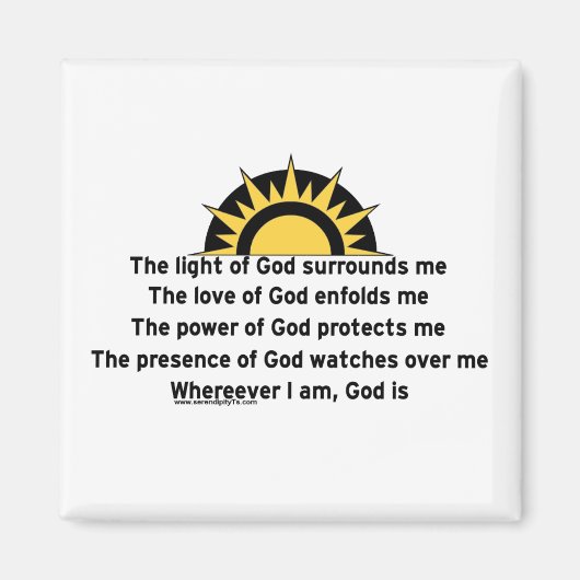 Schutzgebet Magnet (Vorne)