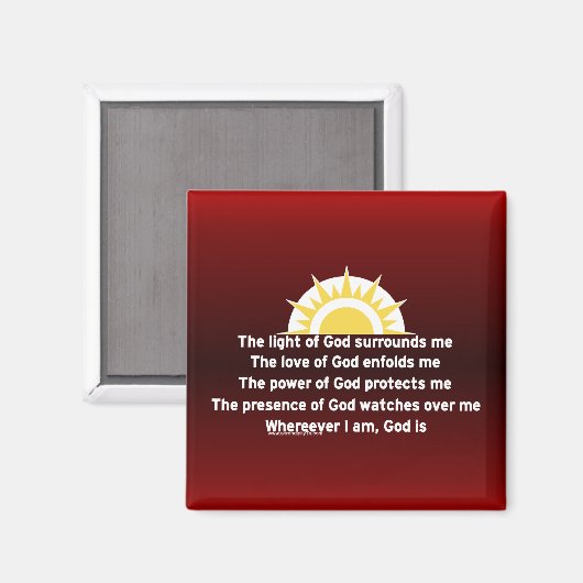 Schutzgebet Magnet (Vorderseite/Rückseite)