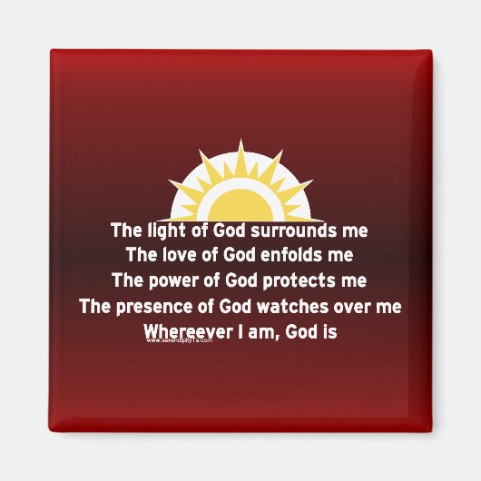 Schutzgebet Magnet (Vorne)