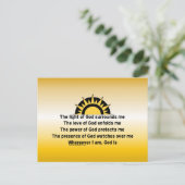 Schutzgebet Postkarte (Stehend Vorderseite)