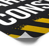 Schutzgebiet im Bau Poster (Ecke)