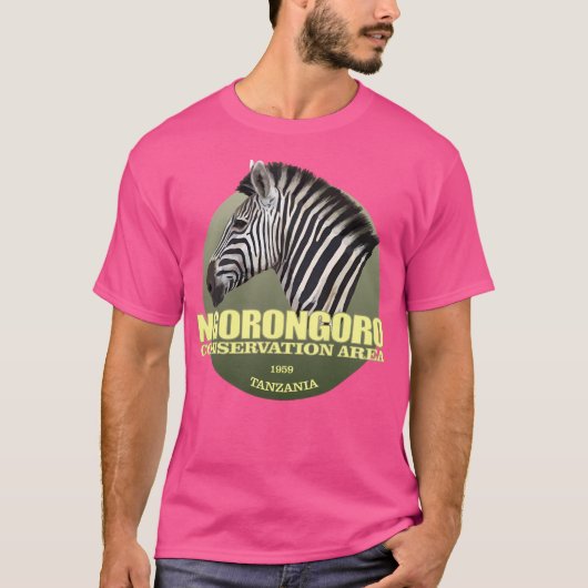 Schutzgebiet Ngorongoro (Zebra)(Wt2) T-Shirt (Vorderseite)