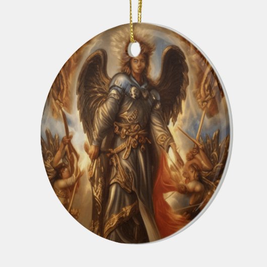 Schutzgel in Aquarellrüstung Keramik Ornament (Links)