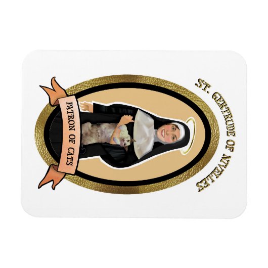 Schutzheilige der Katzen Magnet für den Kühlschran (Horizontal)