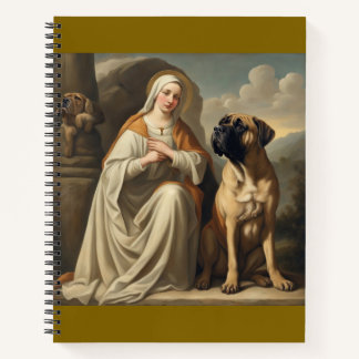 Schutzheilige des Bullmastiffs Notizbuches Notizblock