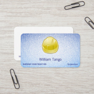 Schutzhelm-Bau-Architekt auf Steigung Visitenkarte