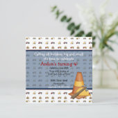 Schutzhelmeinladung Einladung (Stehend Vorderseite)