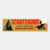 Schutzhund Autoaufkleber (Vorne)