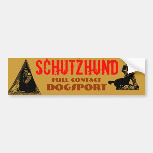 Schutzhund Autoaufkleber (Vorne)