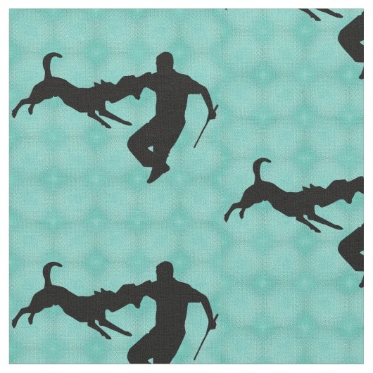 Schutzhund - Hundehütten und Schwingungen Stoff (Nahaufnahme)