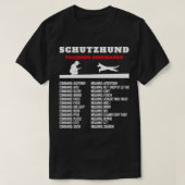 Schutzhund Inspiriert Transition Command Related S T-Shirt (Design vorne)