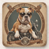Schutzhund mit bearbeitetem Text Getränkeuntersetzer (Vorderseite)