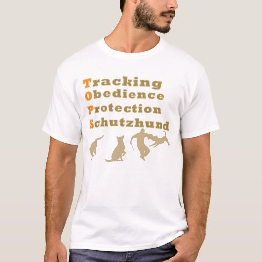 Schutzhund ÜBERSTEIGT T - Shirt v2 (Vorderseite)
