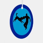 Schutzhund v5 ornament aus metall (Vorderseite Rechts)