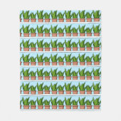 Schutzhütten von Aloe Vera Pflanze Kunst, Dichtung Fleecedecke (Vorderseite)