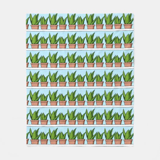 Schutzhütten von Aloe Vera Pflanze Kunst, Dichtung Fleecedecke (Vorderseite)