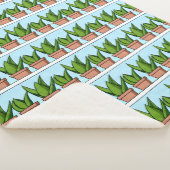 Schutzhütten von Aloe Vera Pflanze Kunst, Dichtung Sherpadecke (3/4)