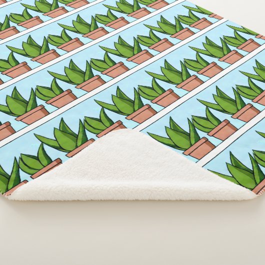 Schutzhütten von Aloe Vera Pflanze Kunst, Dichtung Sherpadecke (3/4)