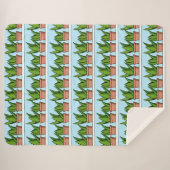 Schutzhütten von Aloe Vera Pflanze Kunst, Dichtung Sherpadecke (Vorderseite (Horizontal))