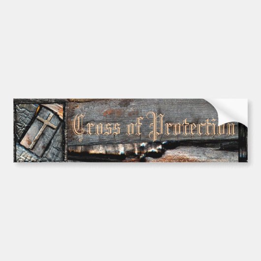 Schutzkreuz Autoaufkleber (Vorne)