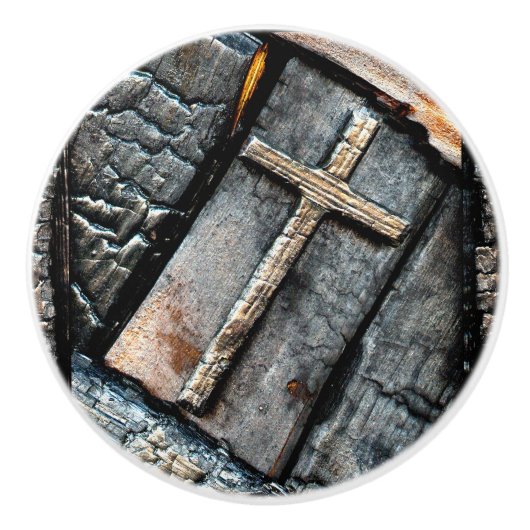 Schutzkreuz Keramikknauf (Vorderseite)