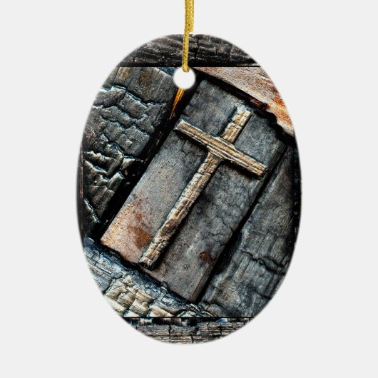 Schutzkreuz Keramikornament (Vorne)