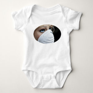 Schutzmaske Corona Baby Strampler
