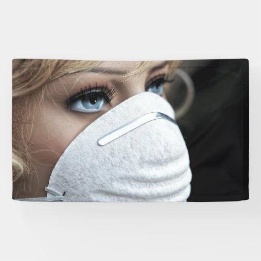 Schutzmaske Corona Banner (Horizontal)