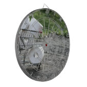 Schutzmaske Corona Dartscheibe (Vorderseite Links)