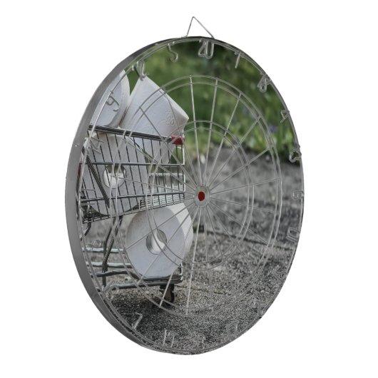 Schutzmaske Corona Dartscheibe (Vorderseite Links)