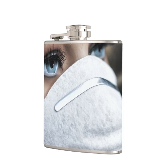 Schutzmaske Corona Flachmann (Links)