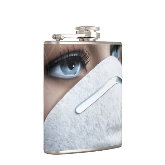 Schutzmaske Corona Flachmann (Rechts)