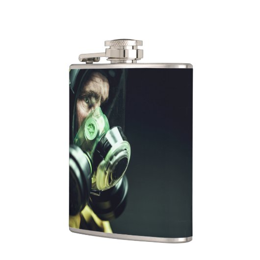 Schutzmaske Corona Flachmann (Links)