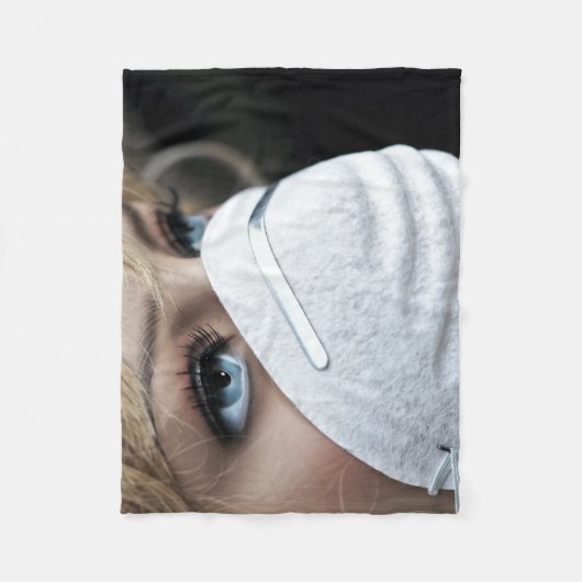 Schutzmaske Corona Fleecedecke (Vorderseite)