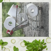 Schutzmaske Corona Geschirrtuch (Gefaltet)