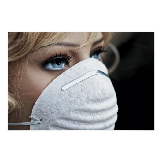 Schutzmaske Corona Poster (Vorderseite)