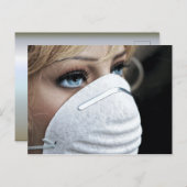 Schutzmaske Corona Postkarte (Vorne/Hinten)
