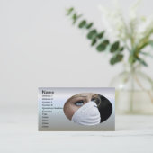 Schutzmaske Corona Visitenkarte (Stehend Vorderseite)