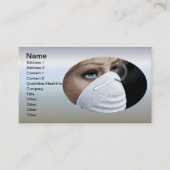 Schutzmaske Corona Visitenkarte (Vorderseite)