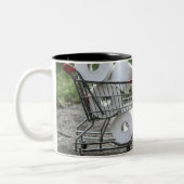 Schutzmaske Corona Zweifarbige Tasse (Links)