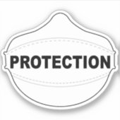 Schutzmaske Vinyl Aufkleber (Vorderseite)
