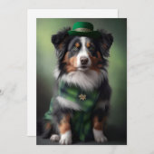 Schutzpatrick Feiertagskarte (Vorne/Hinten)