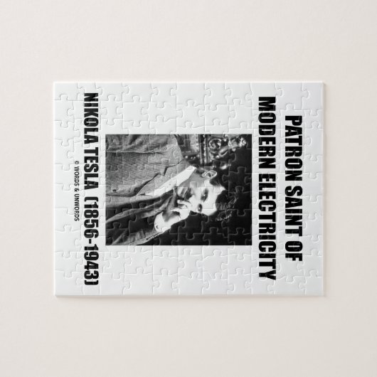 Schutzpatron des modernen Stroms (Nikola Tesla) Puzzle (Horizontal)