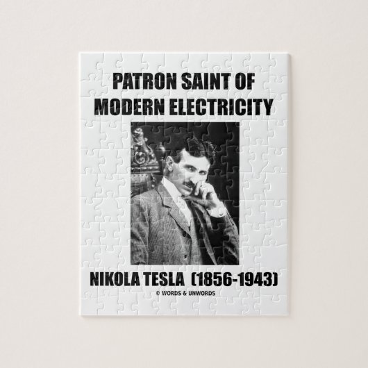Schutzpatron des modernen Stroms (Nikola Tesla) Puzzle (Vertikal)