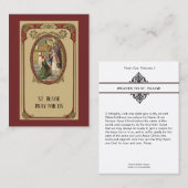 Schutzpatron St. Blaise der Kehle-Krankheit Visitenkarte (Vorne/Hinten)