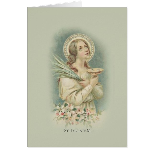 Schutzpatron St. Lucy Lucia von Augen-Blindheit (Vorne)