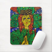 Schutzpatron von Krisen-und Angst-St. Dymphna Mousepad (Mit Mouse)