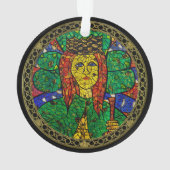 Schutzpatron von Krisen-und Angst-St. Dymphna Ornament (Rückseite)