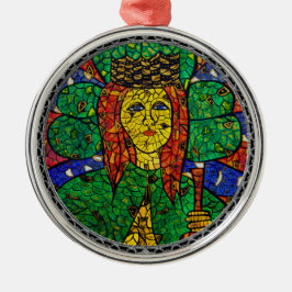 Schutzpatron von Krisen-und Angst-St. Dymphna Ornament Aus Metall