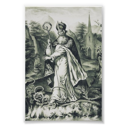 Schutzpatron von St. Patrick in Irland Fotodruck (Vorne)